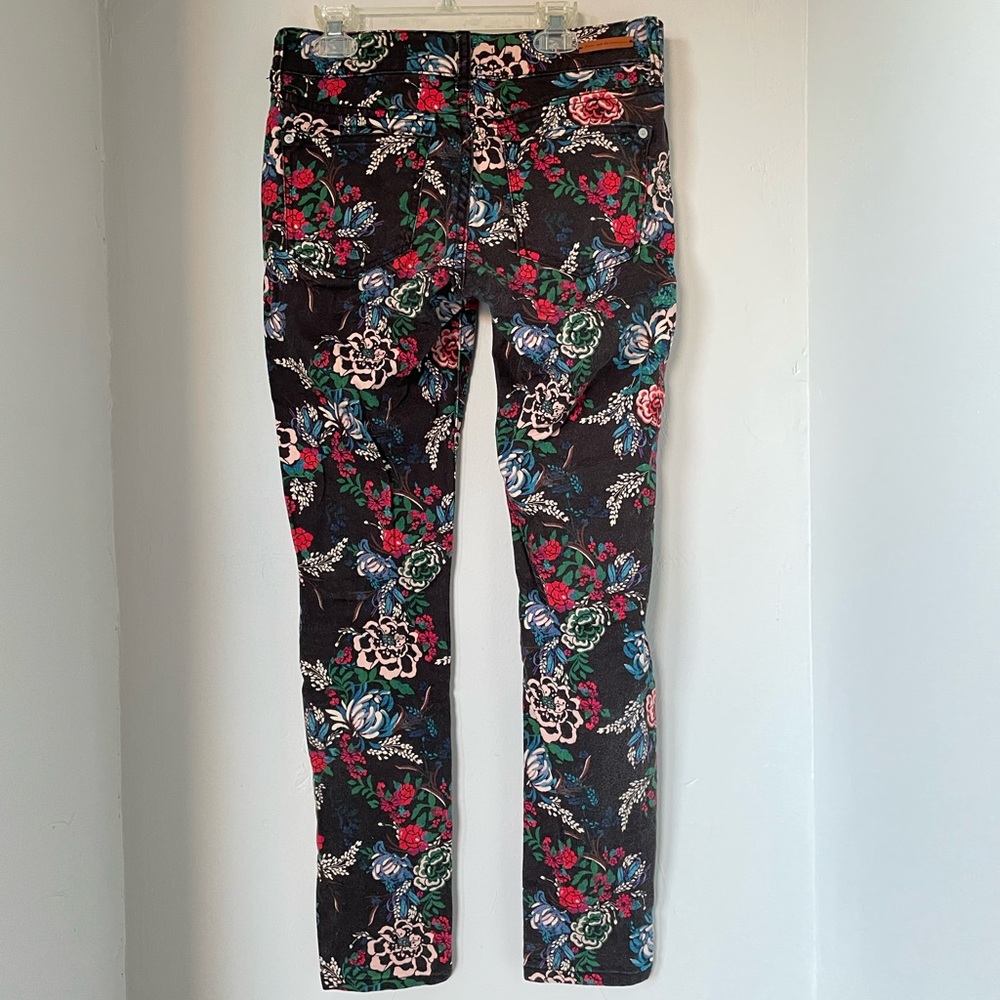 Anthropologie Pilcro mid-rise skinny floral pants, size 26